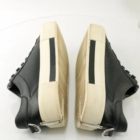 Kendall Kylie Tyler Womens Platform Sneaker Size 7.5 Black Leather Shoe Lace Up - Picture 8 of 12